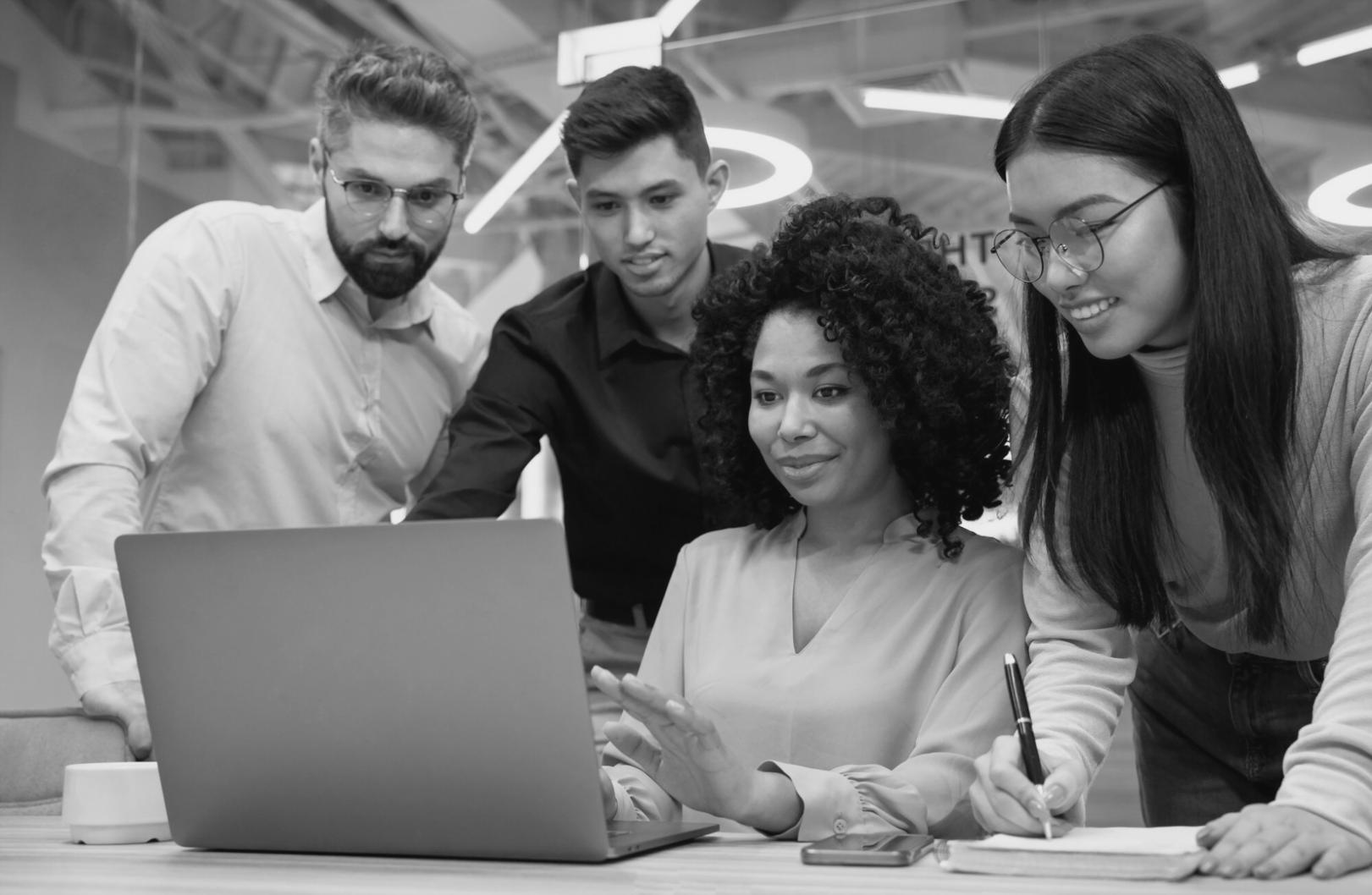 Financial planning workspace with documents and analysis